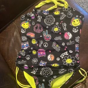 Justice girls emoji bathing suit size 18